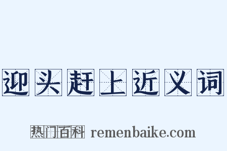 迎头赶上近义词是什么意思的图片